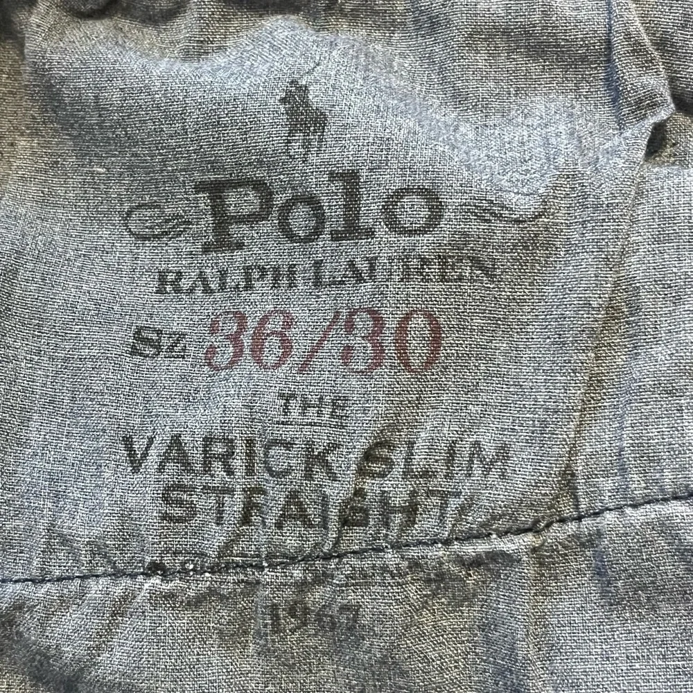 Polo Ralph Lauren Varick Slim Straight Jeans Dark Wash 36x30